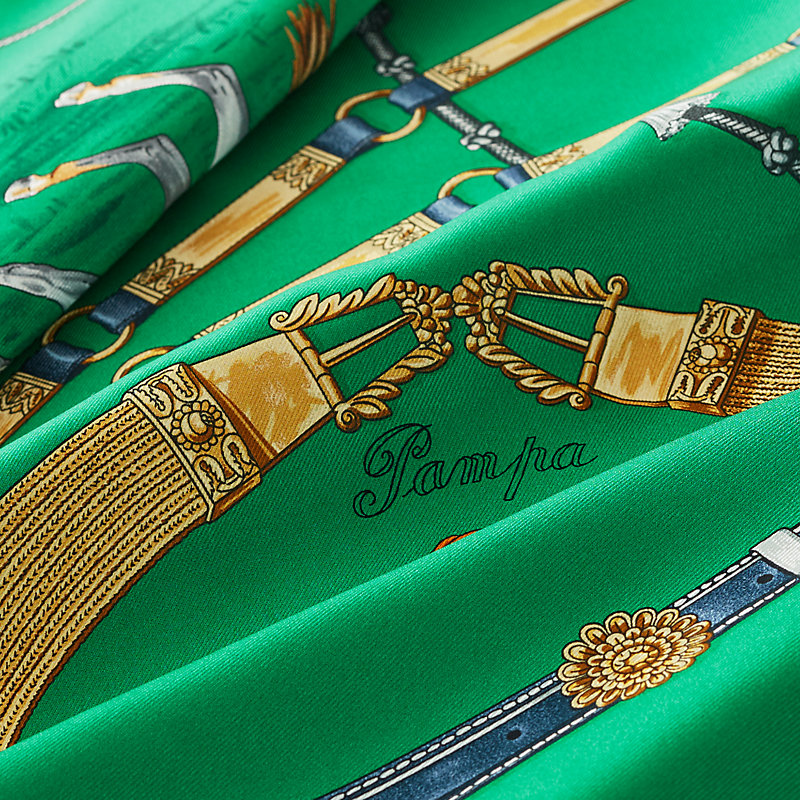 Hermes hot sale green scarf